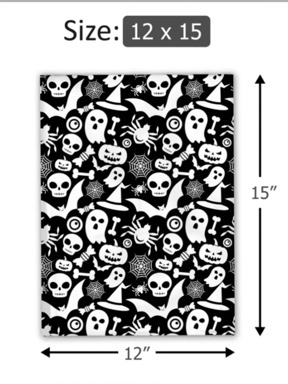 *Buy Now* 25 12 X 15 Halloween Pattern Poly Mailers - Picture 2 of 2